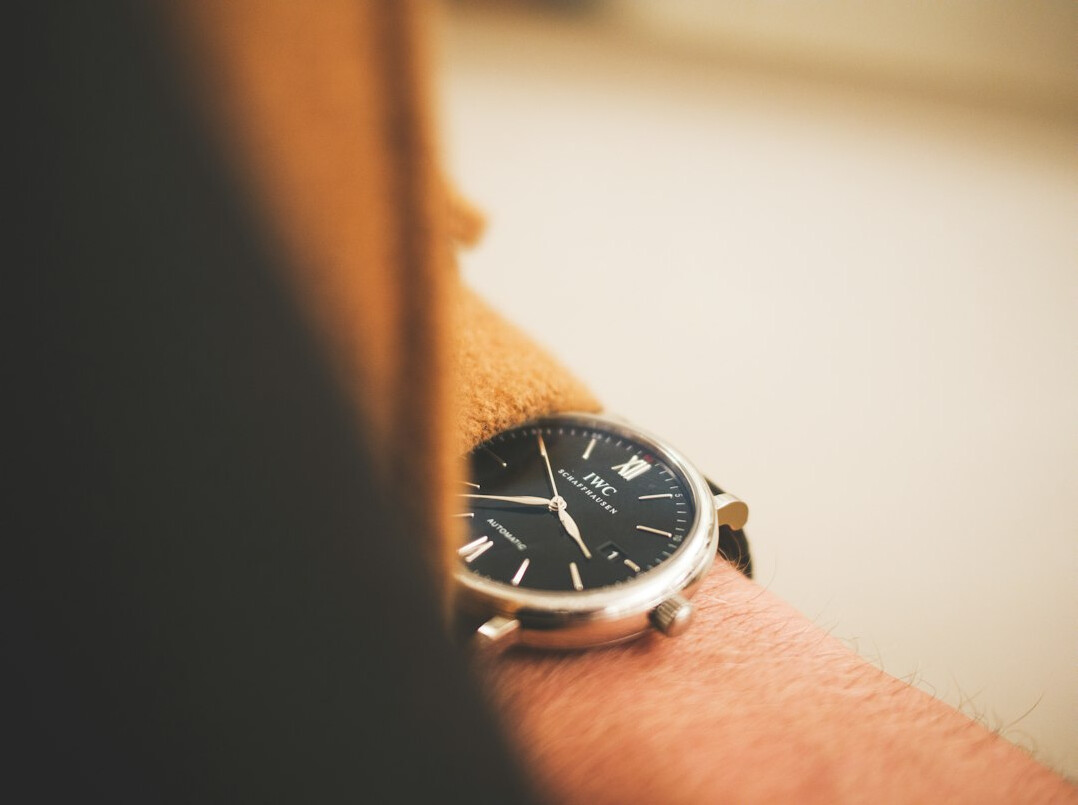 luxury swiss watch closeup